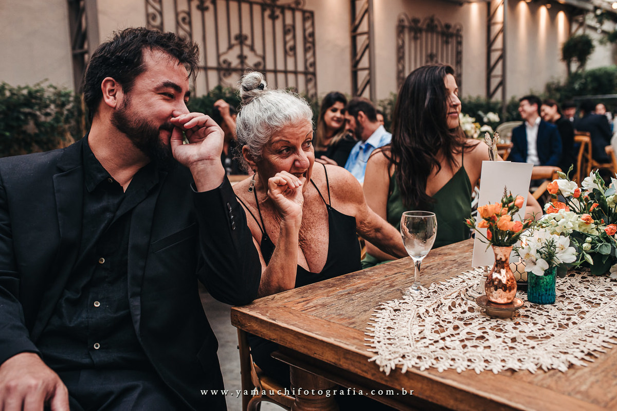 convidados de casamento na Casa Quintal