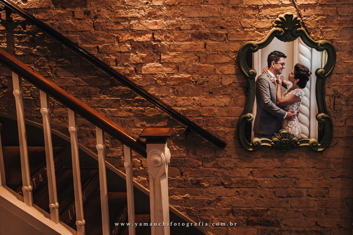 Ensaio de casal no dia do casamento