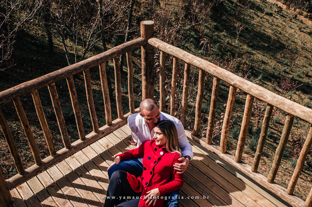 Parque das cerejeiras em Campos do Jordão