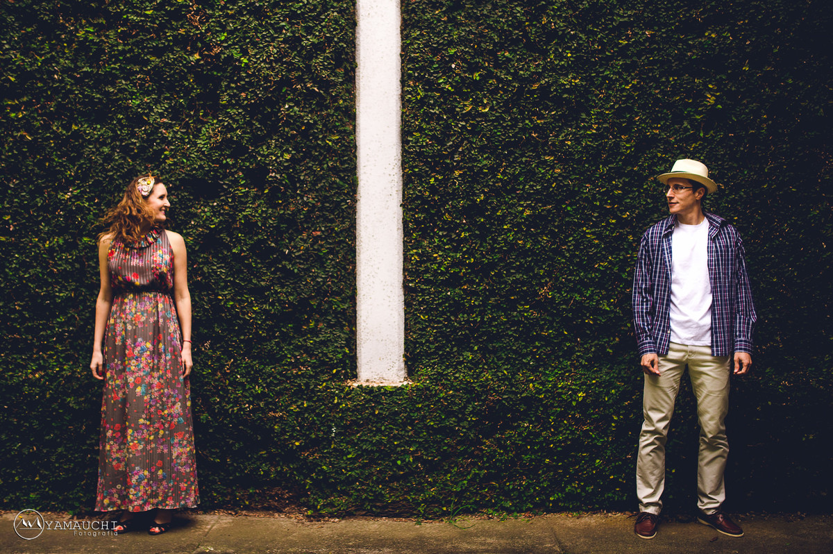 Ensaio de casal no Jardim Botânico