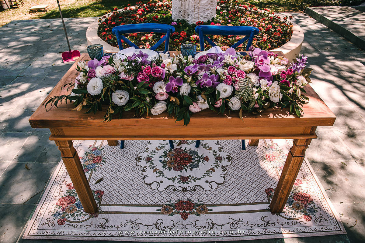 mesa dos noivos por Fernanda Alecrim