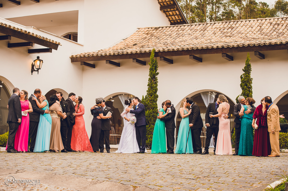 retrato com os padrinhos