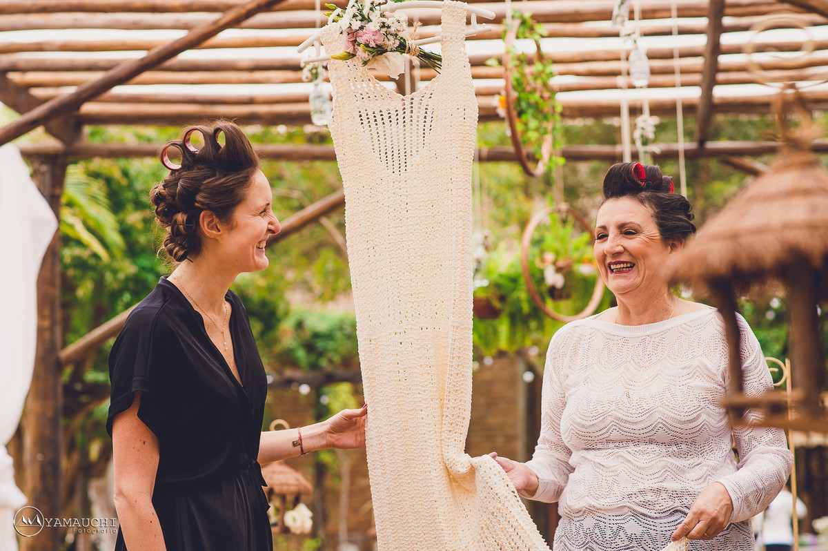 vestido de noiva crochê