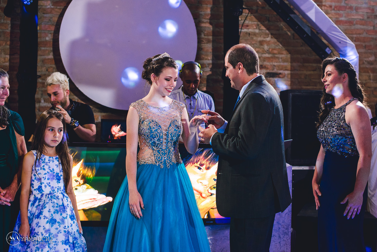 Dança da debutante com pai