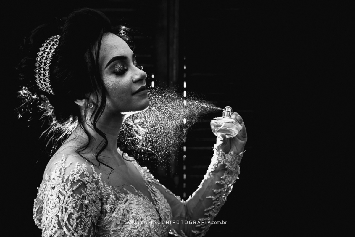 Foto da noiva no salão