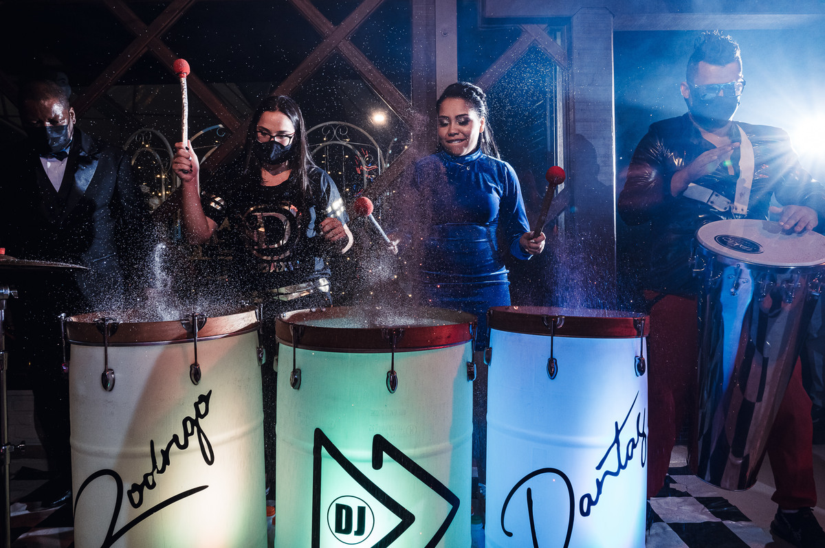 Tambor de led para festas