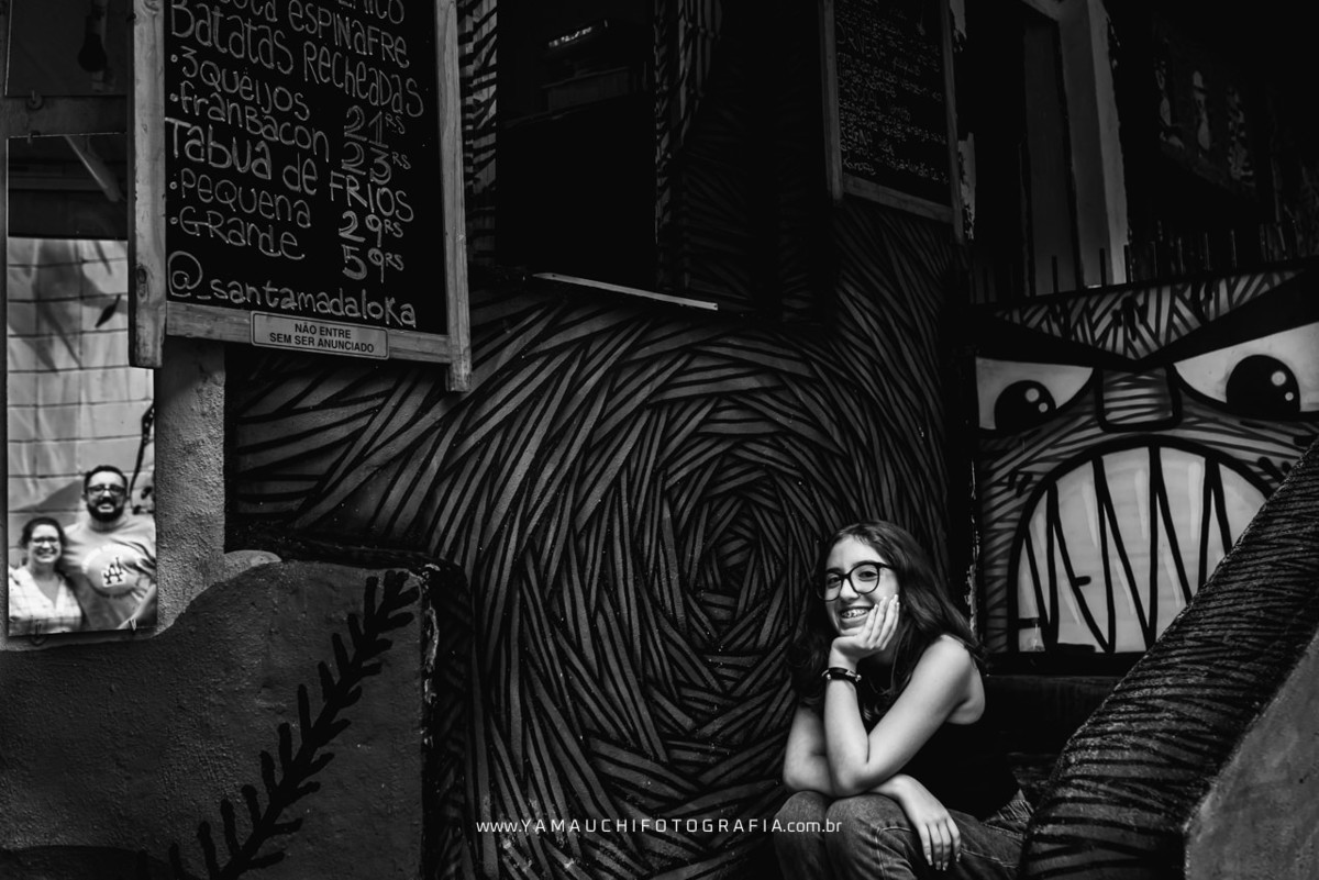 Ensaio de família no Beco do Batman