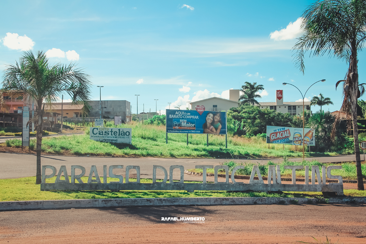 Entrada da cidade de Paraíso do Tocantins, foto tirada em 2011. Fotógrafo Rafael Humberto Ferreira.