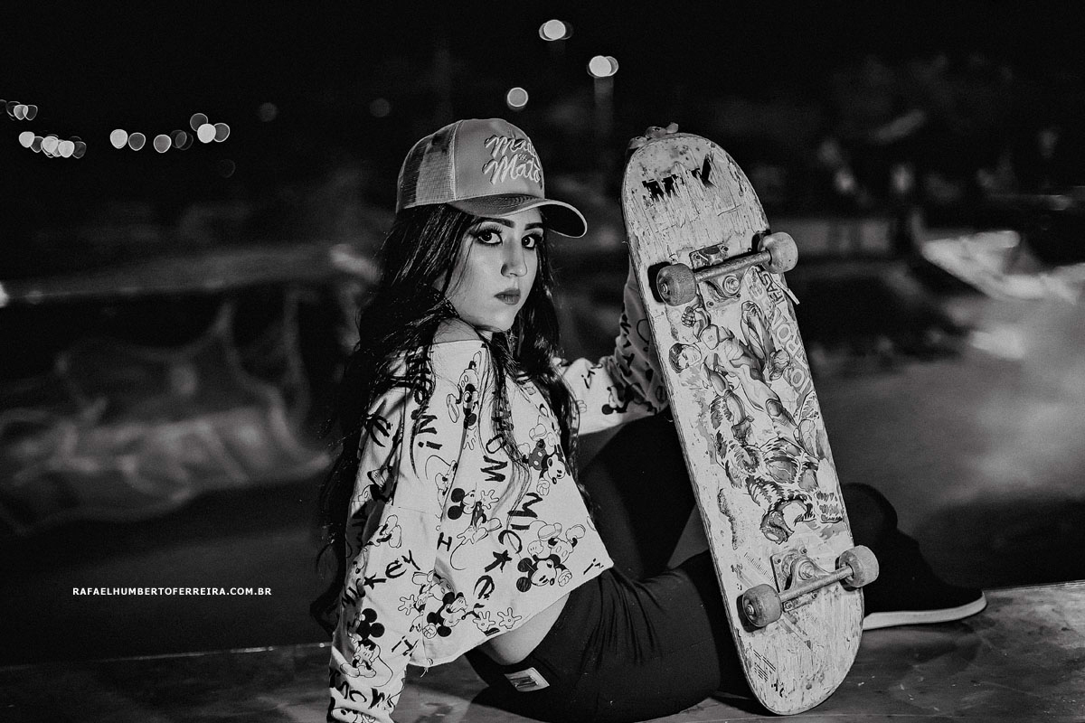 pista de skate no ensaio de 15 anos pelo fotógrafo rafael humberto ferreira