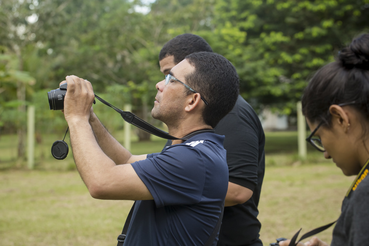 alunos talentosos no curso de fotografia