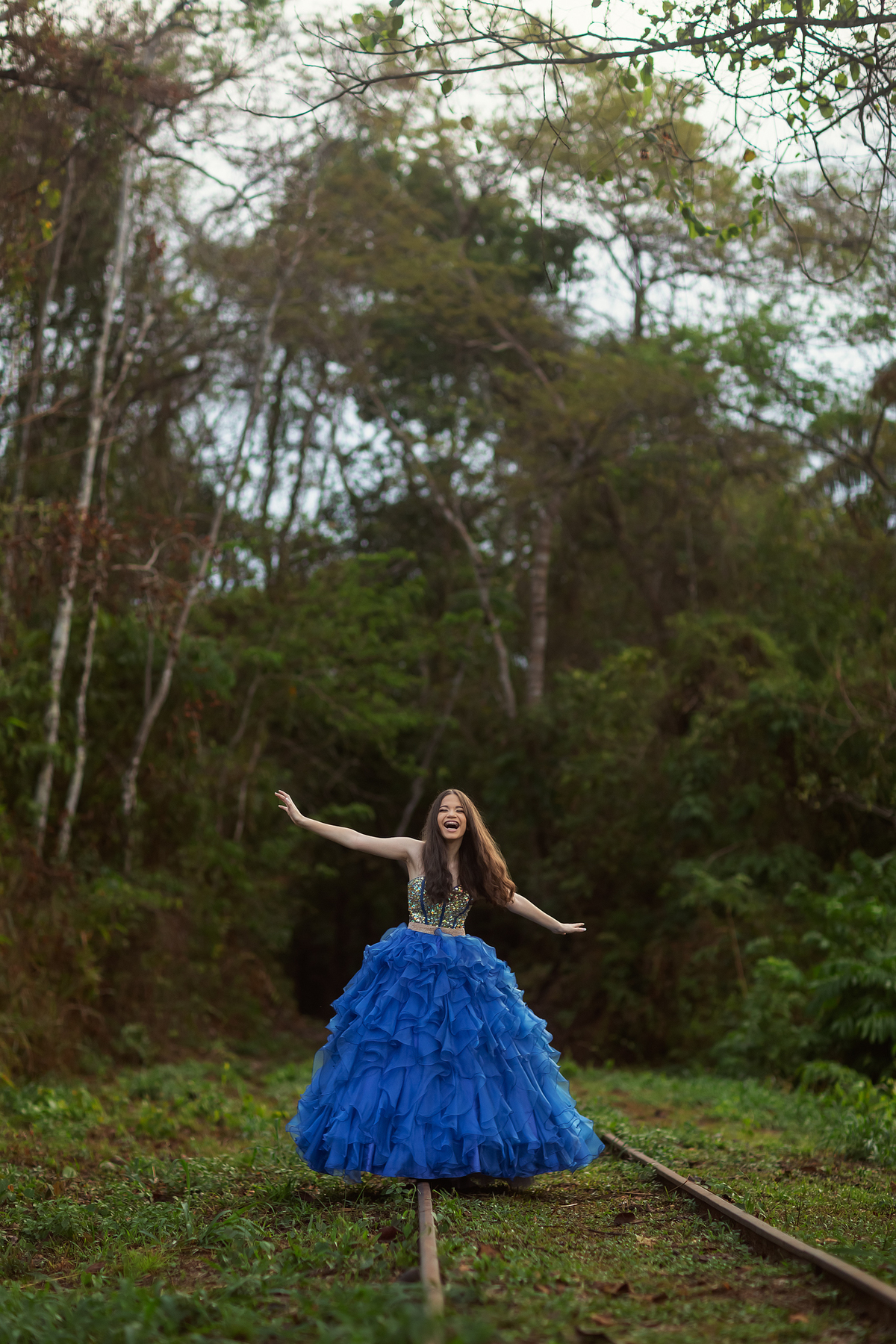 ensaio 15 anos nos trilhos do trem