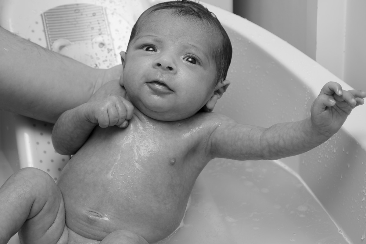 Davi fazendo uma das coisas que mais gosta