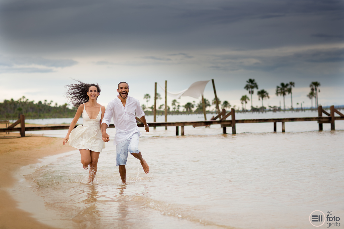 Ensaio romantico na praia