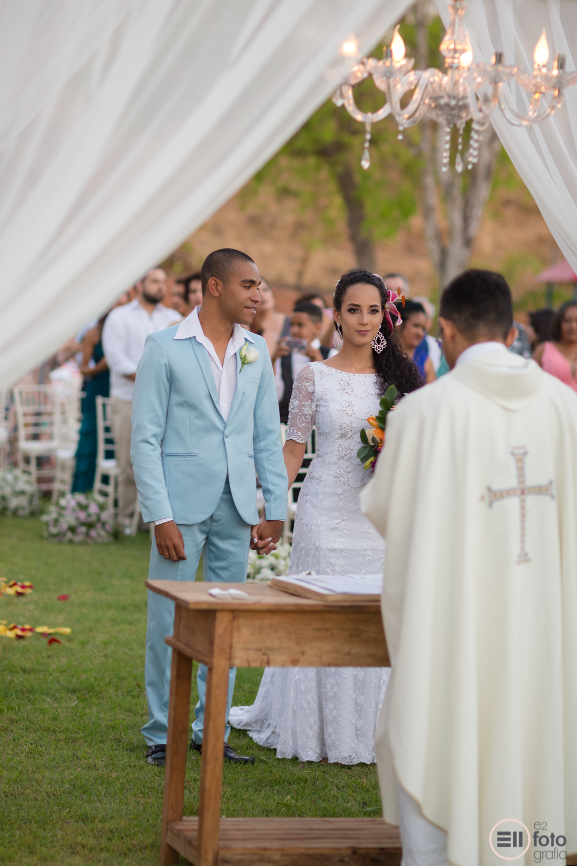 casamento ao por do sol