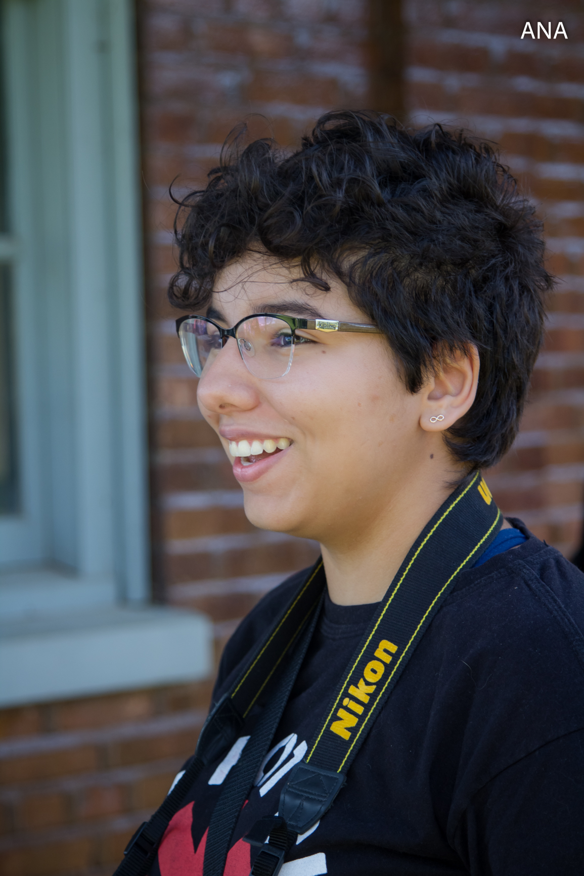 aluna do curso de fotografia