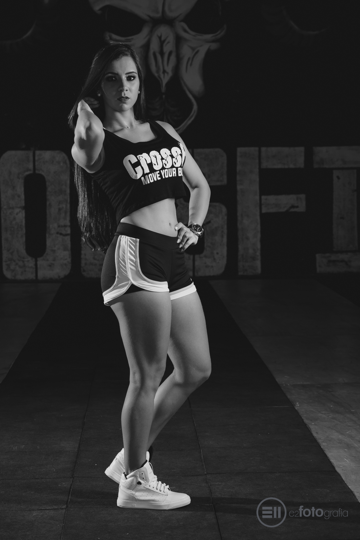 Direção de modelos no ensaio da Bebel - box crossfit 472 de porto velho - e2 fotografia