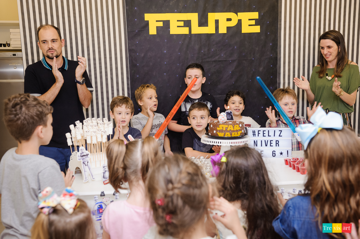 Foto festa de aniversario infantil de menino em condominio festa ao ar livre tema star wars