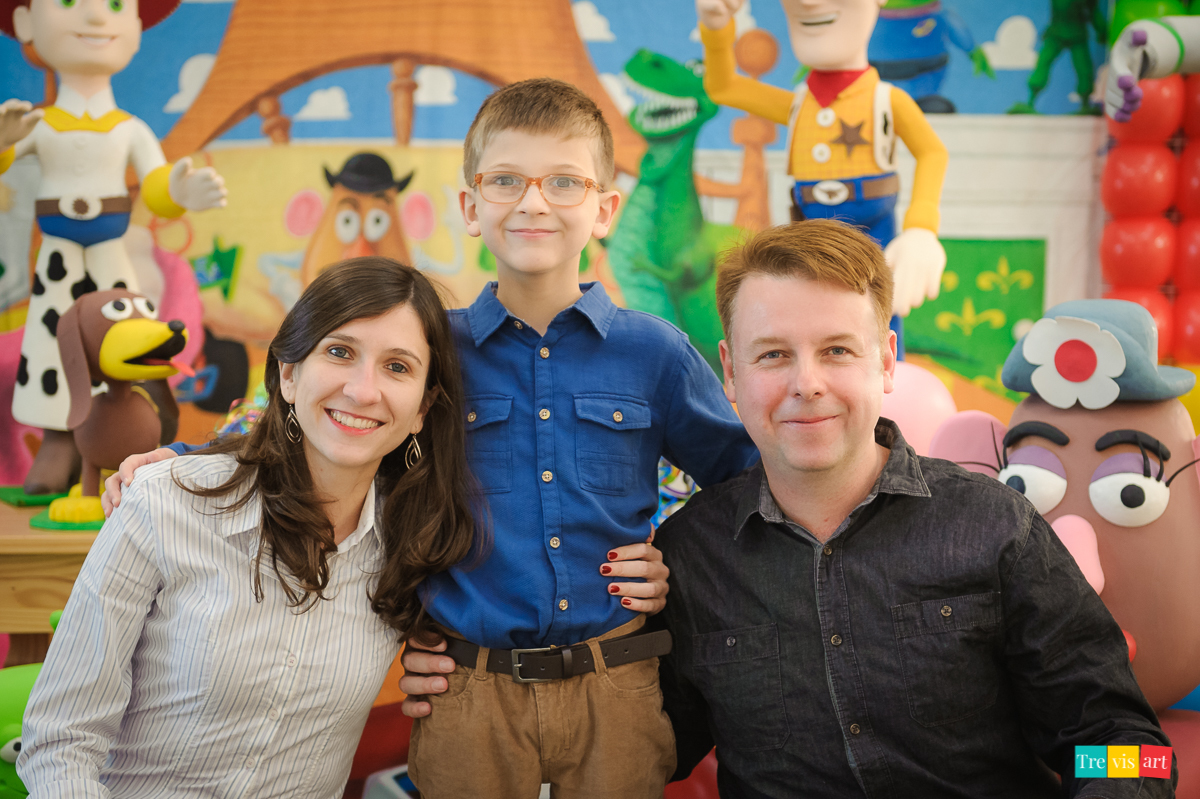 Fotografia festa de aniversario de menino em buffet infantil felizcidade em curitiba com tema de festa toy story