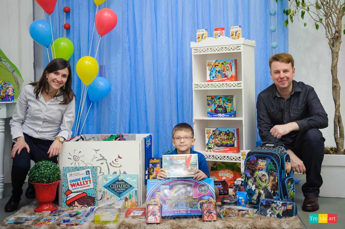 Fotografia festa de aniversario de menino em buffet infantil felizcidade em curitiba com tema de festa toy story