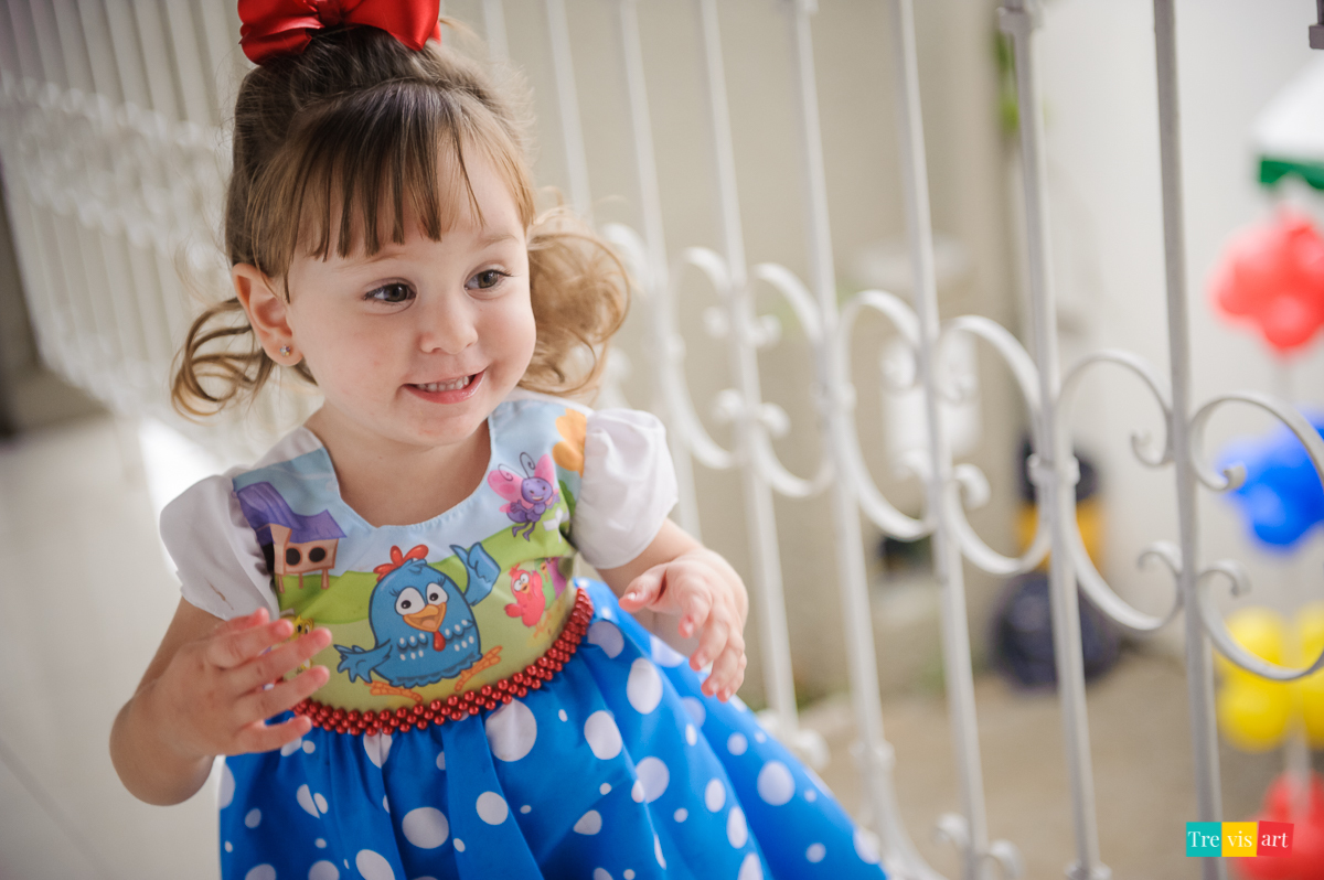 foto festa de aniversario infantil de menina em buffet infantil centopeia em curitiba tema de festa galinha pintadinha