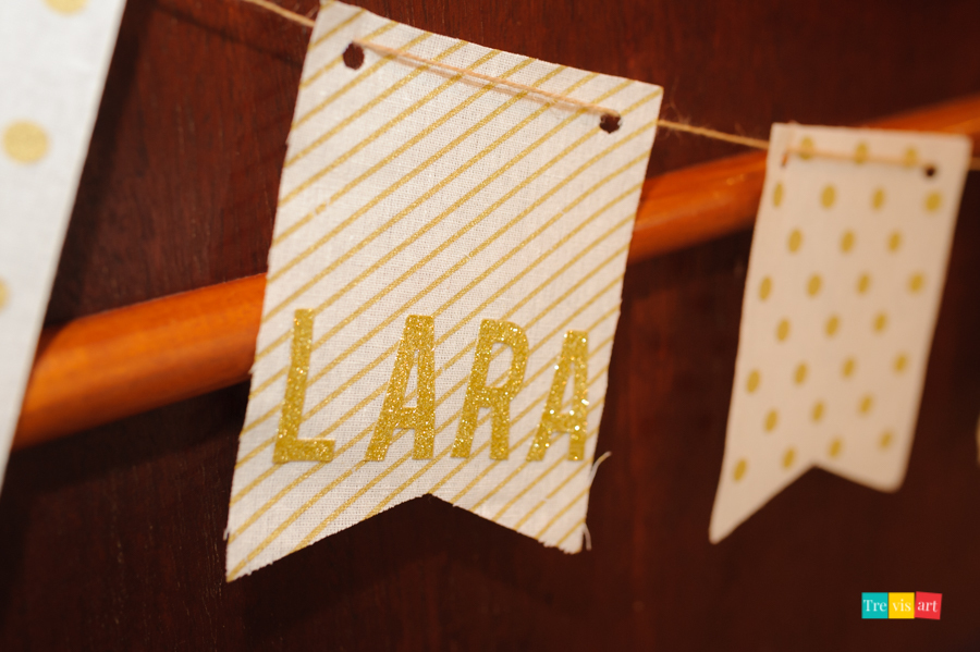 foto de detalhe da decoração do chá de bebê