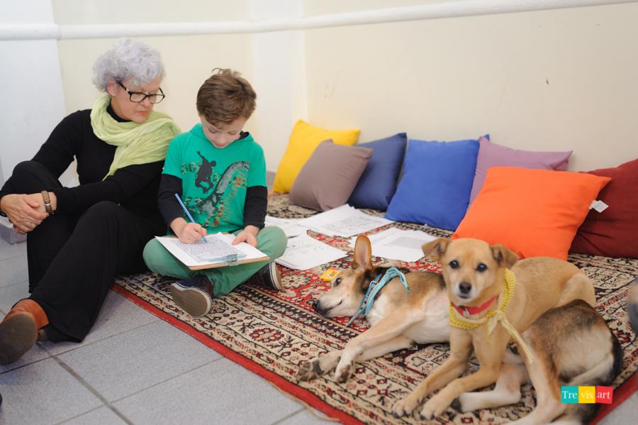 espaço reservado para crianças e pets no chá de bebê