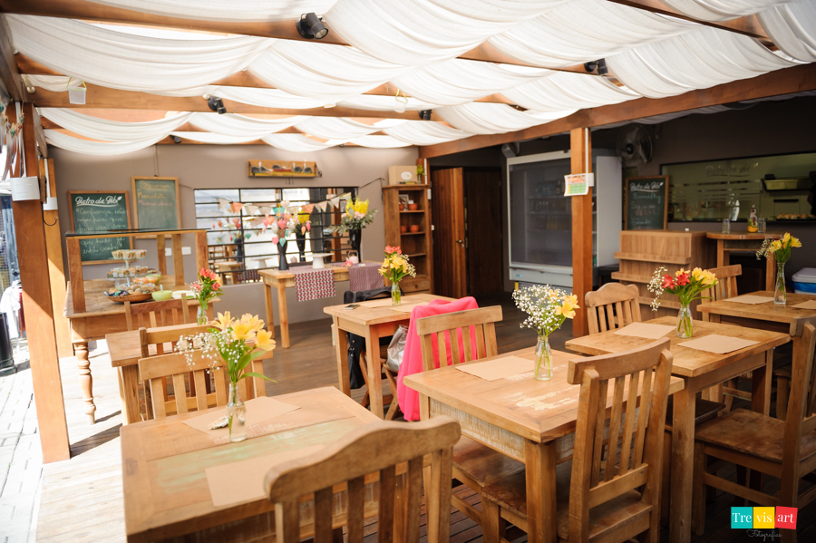 Foto do espaço restaurante da festa infantil