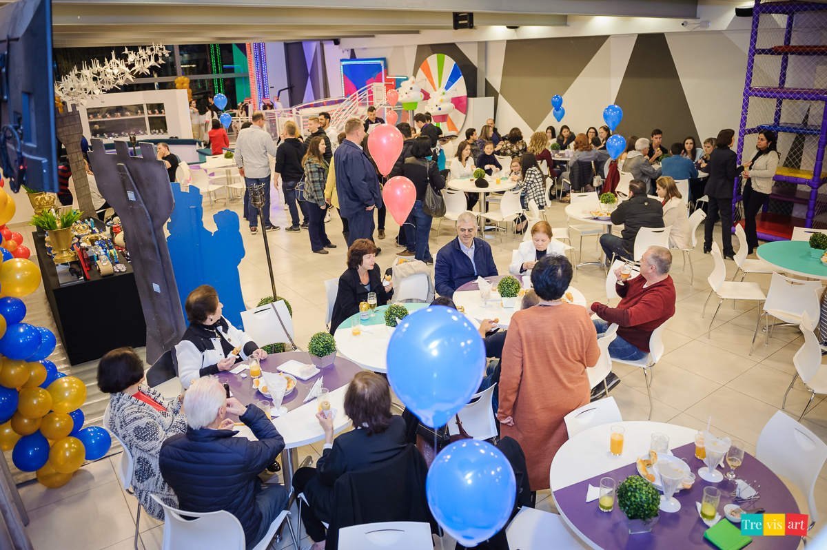 Foto geral da festa de aniversario. BUffet 4kids.