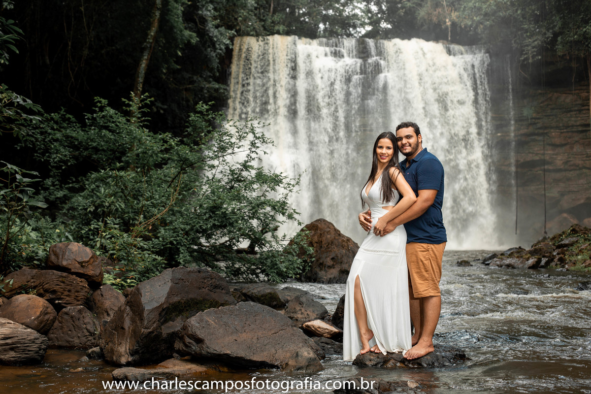 ensaio na cachoeira