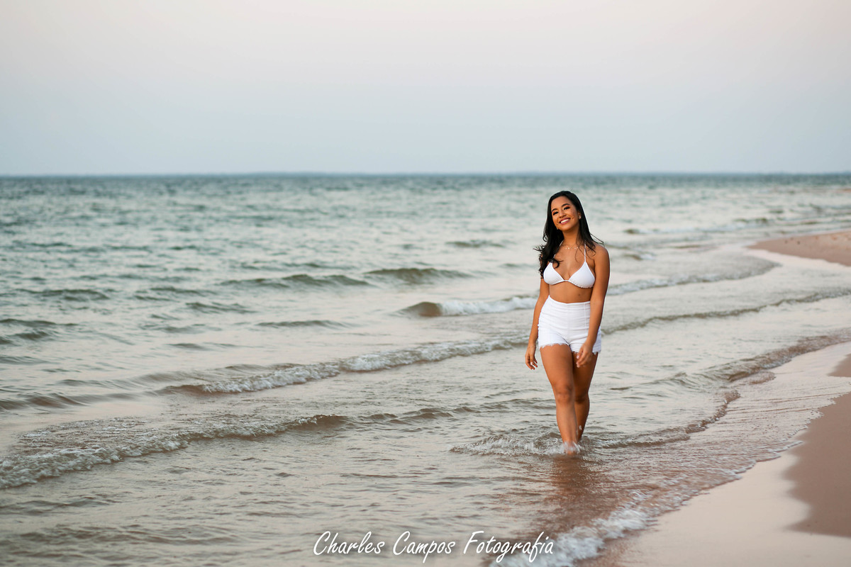 book de 15 anos na praia