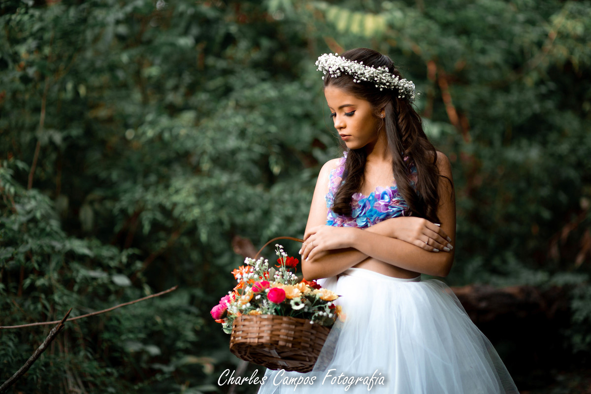 ensaio de 15 anos bela e a fera