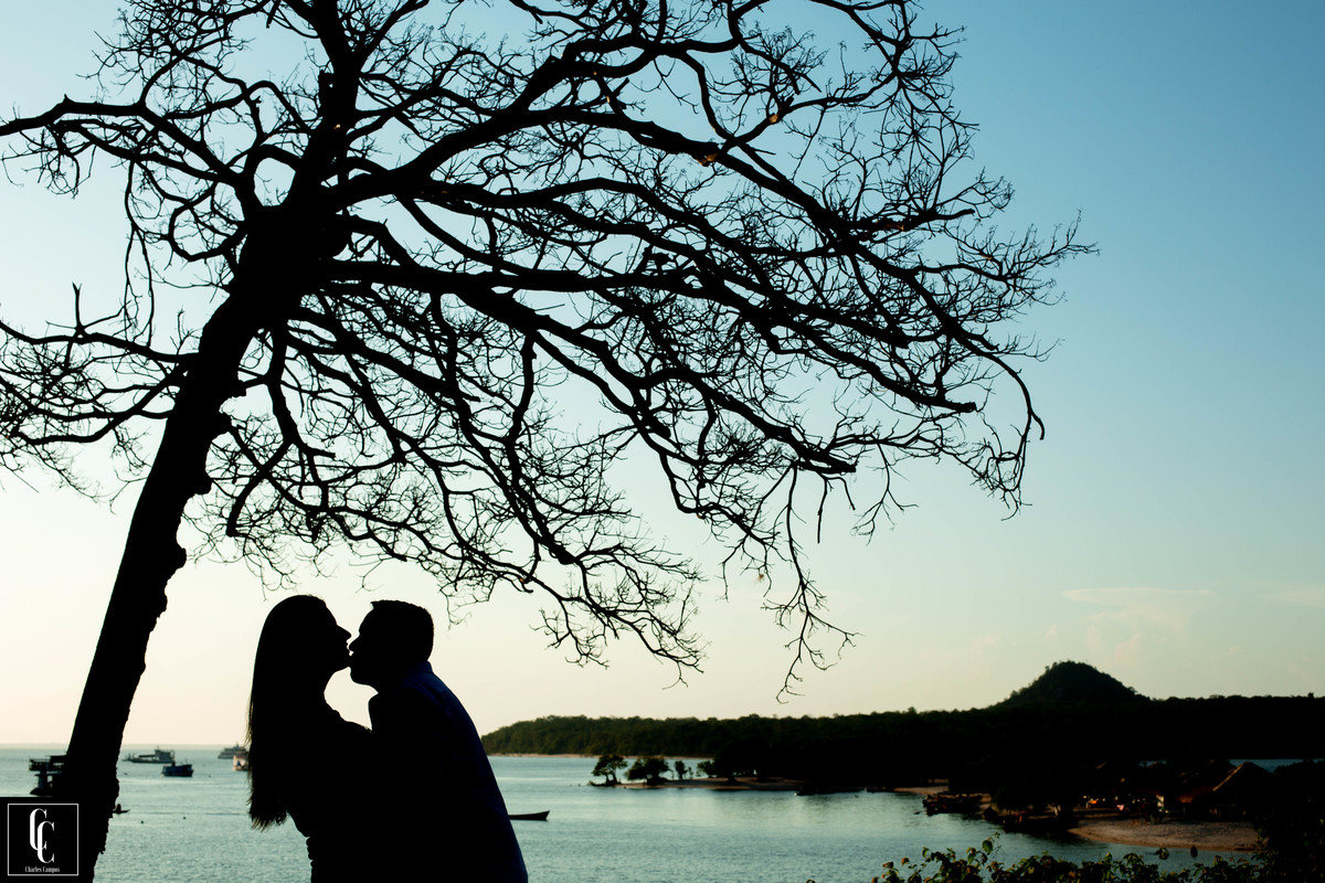 silhueta em alter do chão