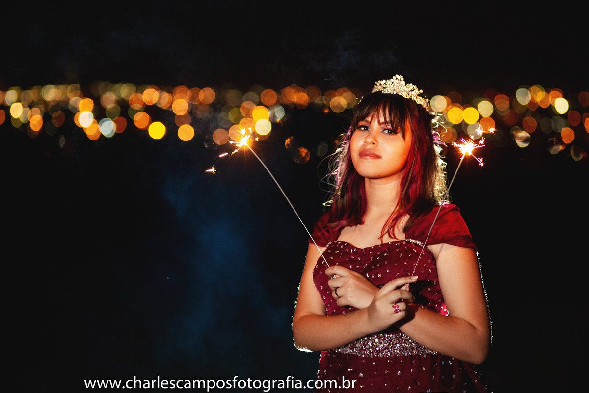 Fogos em ensaio de 15 anos