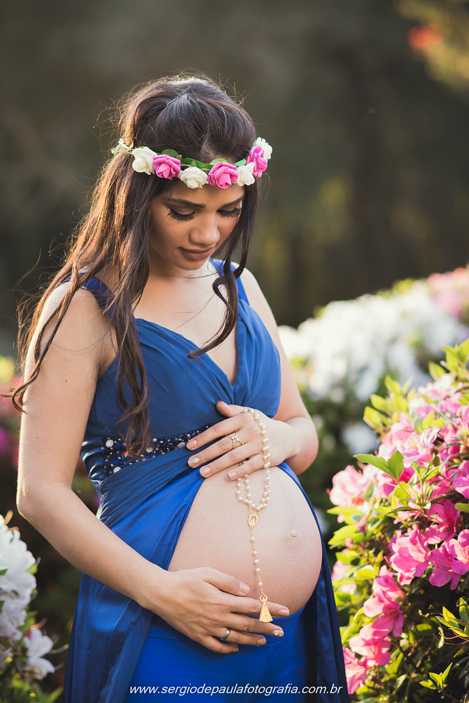 Ensaio gestante no Santuário Schoenstatt em Guarapuava, Paraná. Sérgio de Paula Fotografia