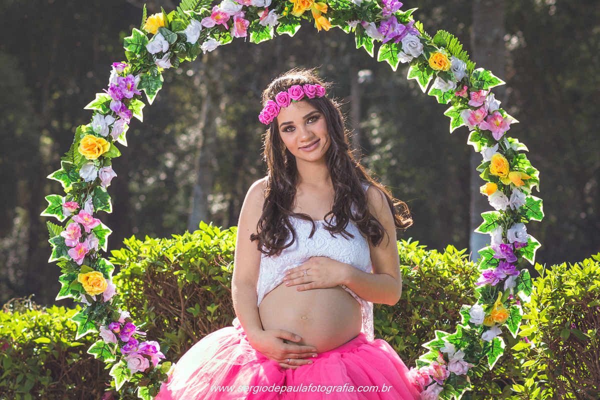 Ensaio gestante no Santuário Schoenstatt em Guarapuava, Paraná. Sérgio de Paula Fotografia