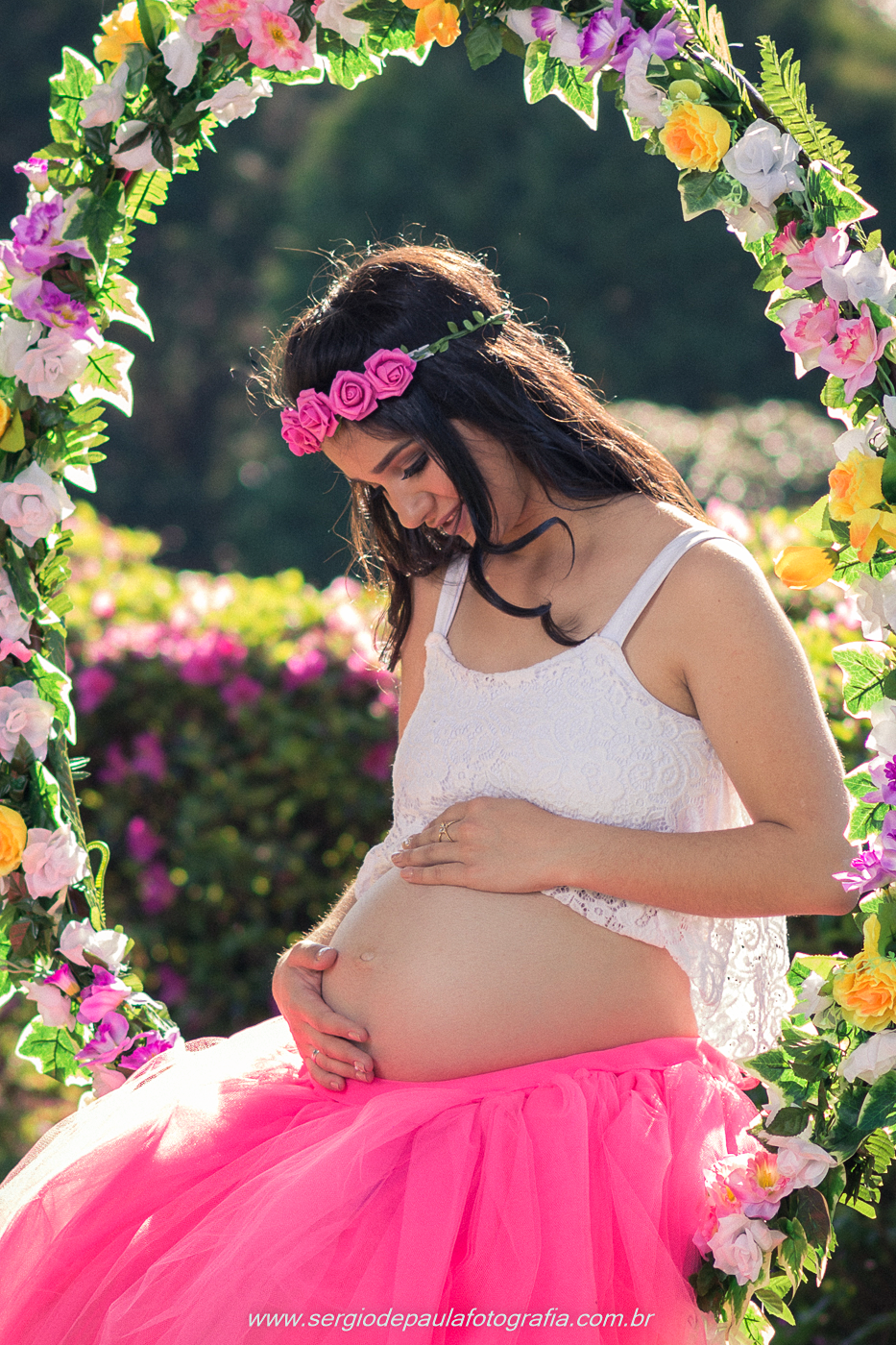 Ensaio gestante no Santuário Schoenstatt em Guarapuava, Paraná. Sérgio de Paula Fotografia