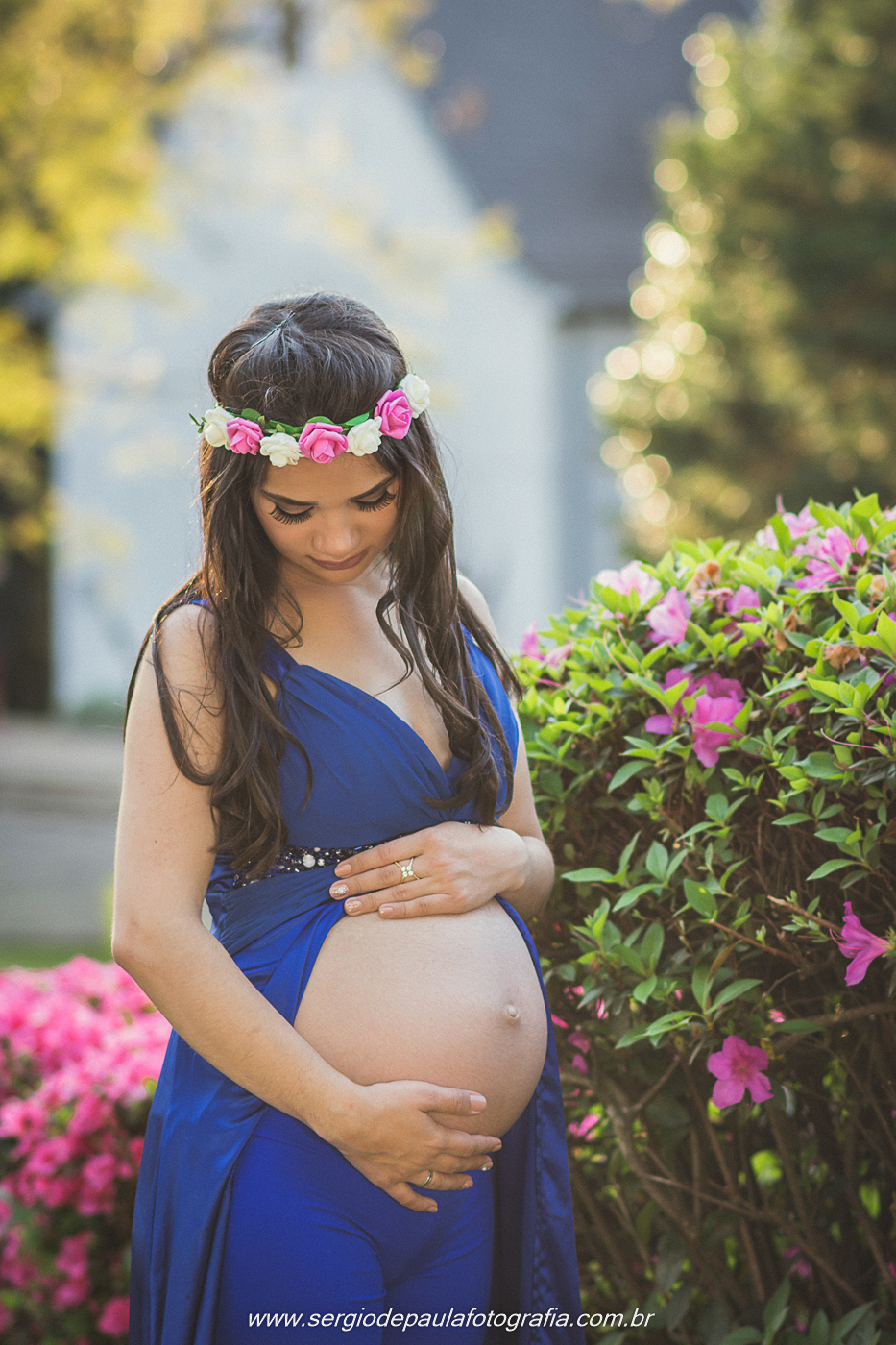 Ensaio gestante no Santuário Schoenstatt em Guarapuava, Paraná. Sérgio de Paula Fotografia