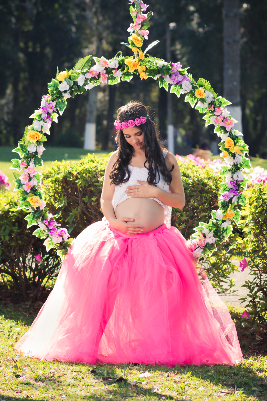 Ensaio gestante no Santuário Schoenstatt em Guarapuava, Paraná. Sérgio de Paula Fotografia