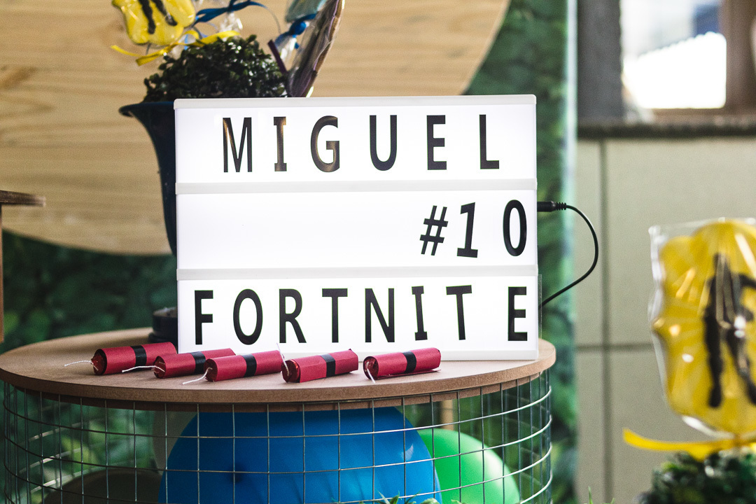 Decoração Festa Infantil Fortnite