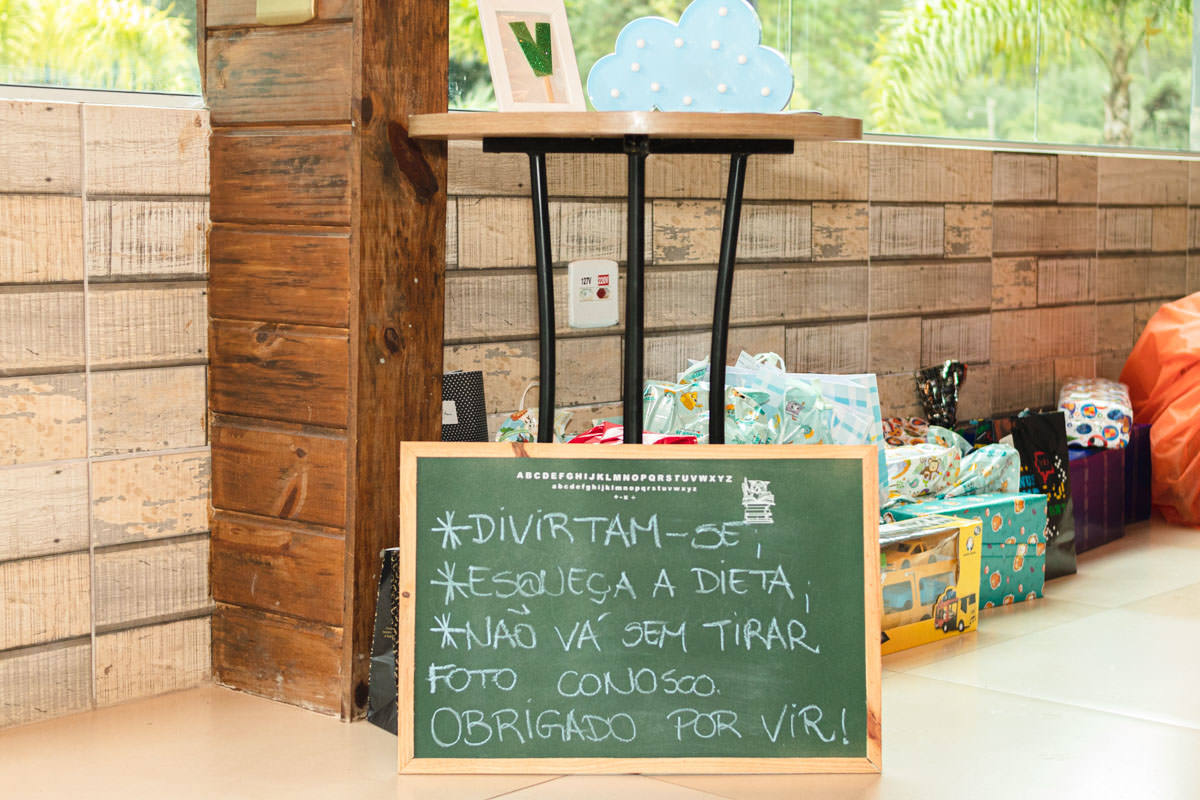placa de festa infantil