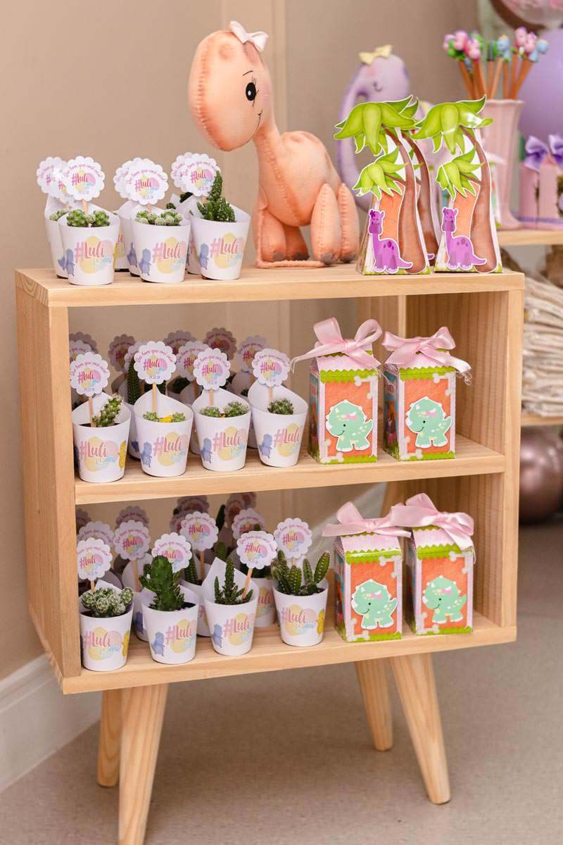 Decoração de festa infantil de menina - Decoração de festa de dinossauro baby Curitiba