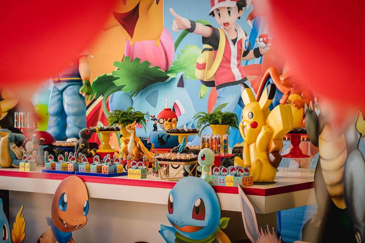 decoração de festa infantil Pokemon