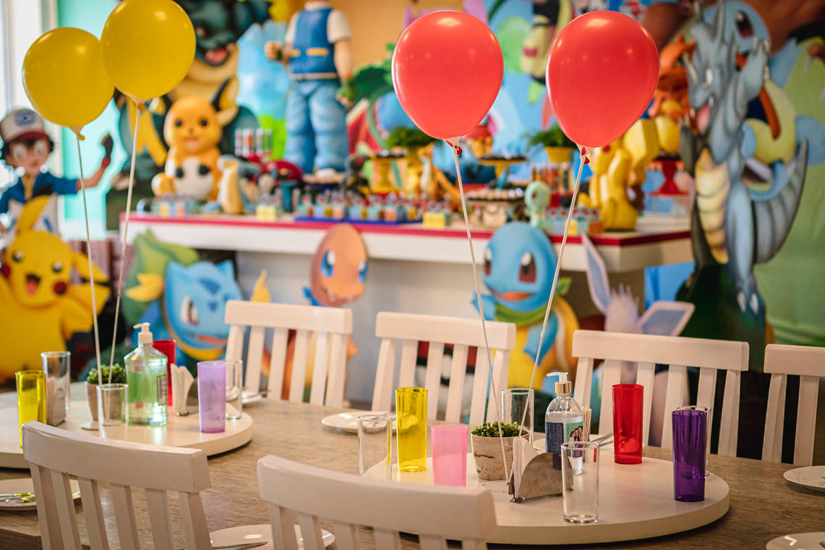 decoração de festa infantil Pokemon