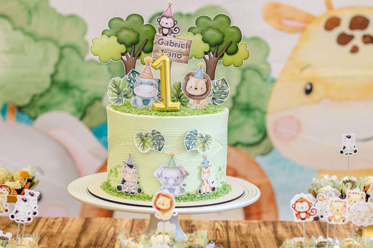 Decoração safari festa de 1 ano 