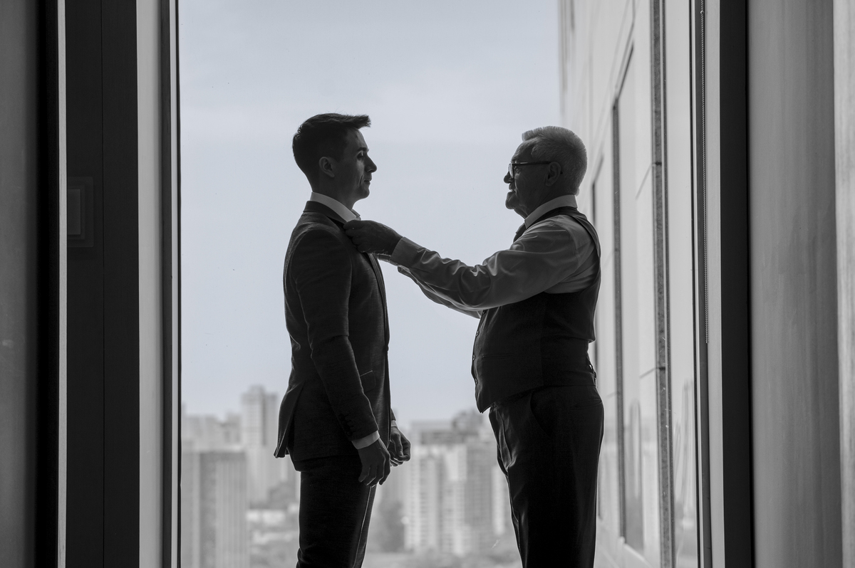 noivo e pai do noivo