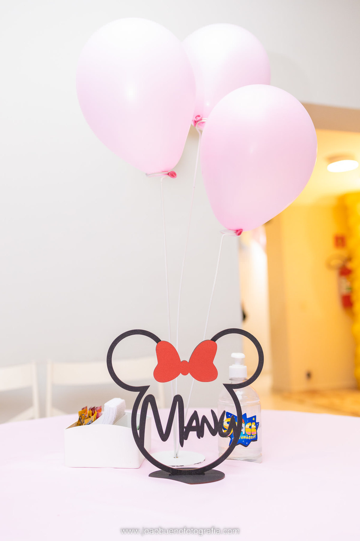 decoração mundo da Disney, decoração disney, buffet space bauru, centro de mesa da minnie