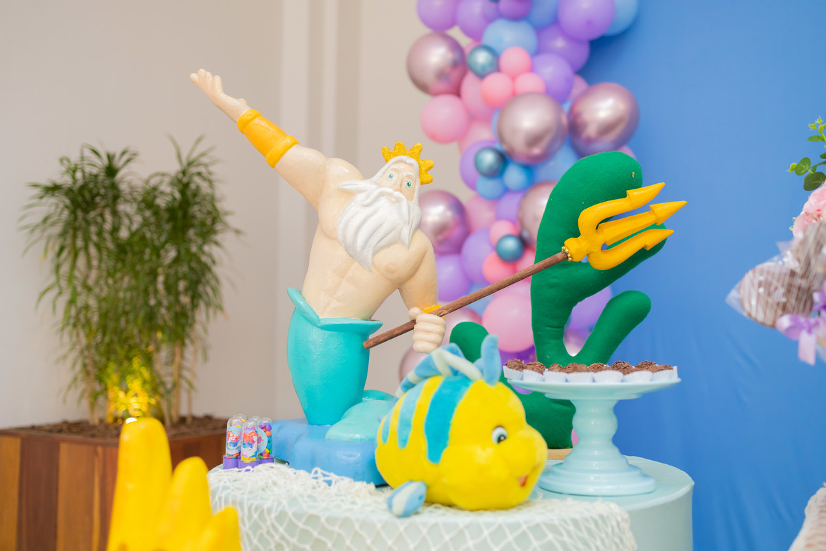 Buffet Zappteen Bauru, fotógrafo infantil Bauru, fotografia festa infantil Bauru, decoração a pequena sereia