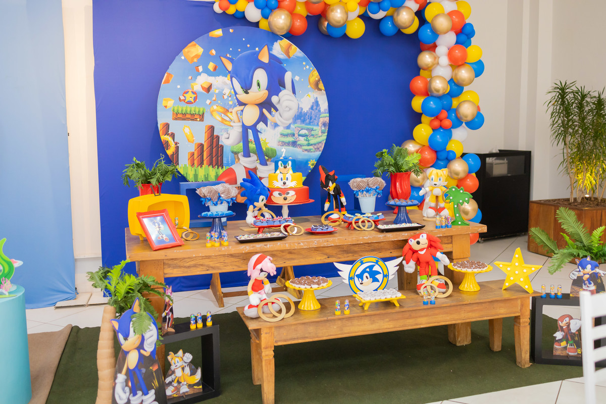 Buffet Zappteen Bauru, fotógrafo infantil Bauru, fotografia festa infantil Bauru, decoração Sonic