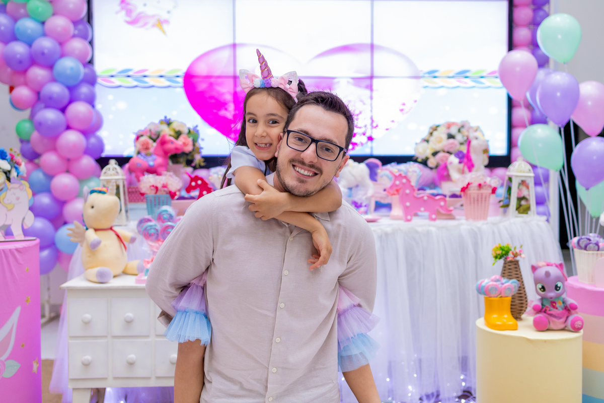 Buffet Pipoca 2, fotógrafo infantil bauru, fotógrafo de familia em bauru, joão bueno fotografia, festa infantil bauru, festa tema unicórnio, vestido de unicórnio, poses para ensaio infantil