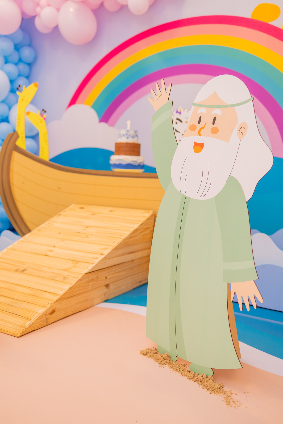 aniversário infantil evangélico, aniversário infantil tema arca de noé, decoração Arca de Noé, buffet kolore bauru, fotografo infantil em bauru